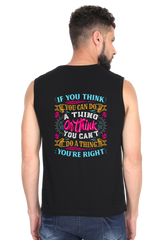 Men's Premium 100% Cotton Sleeveless T-shirt