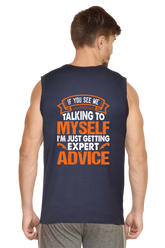 Men's Premium 100% Cotton Sleeveless T-shirt