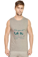Men's Premium 100% Cotton Sleeveless T-shirt