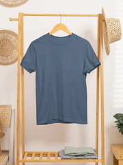 Basic Unisex T-Shirts in Navy Melange