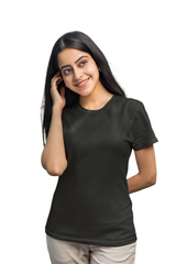 Premium Half Sleeve T-shirt in Black