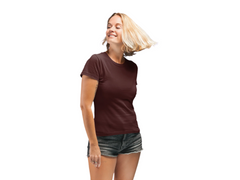 Premium Half Sleeve T-shirt in Maroon