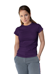Premium Half Sleeve T-shirt in Purple