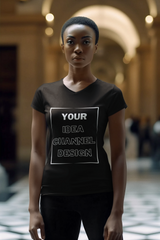 Ayuja Unisex V-Neck T-Shirt ā Comfort, Style & Customization